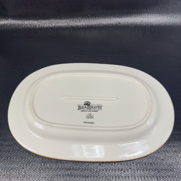 Bearfoots Bear Trout Oval Plate Platter Dish Jeff Fleming from Big Sky Carvers - Picture 9 of 13